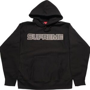 Supreme Perforated Leather Hooded Sweatshirt